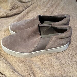 Vince Warren Platform Sneaker Pearl Pink Suede Size 7.5